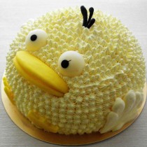 【雄爸手作客製化造型蛋糕】黃色俏皮小鴨